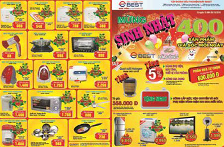 Ebest giảm giá 40% mừng sinh nhật 